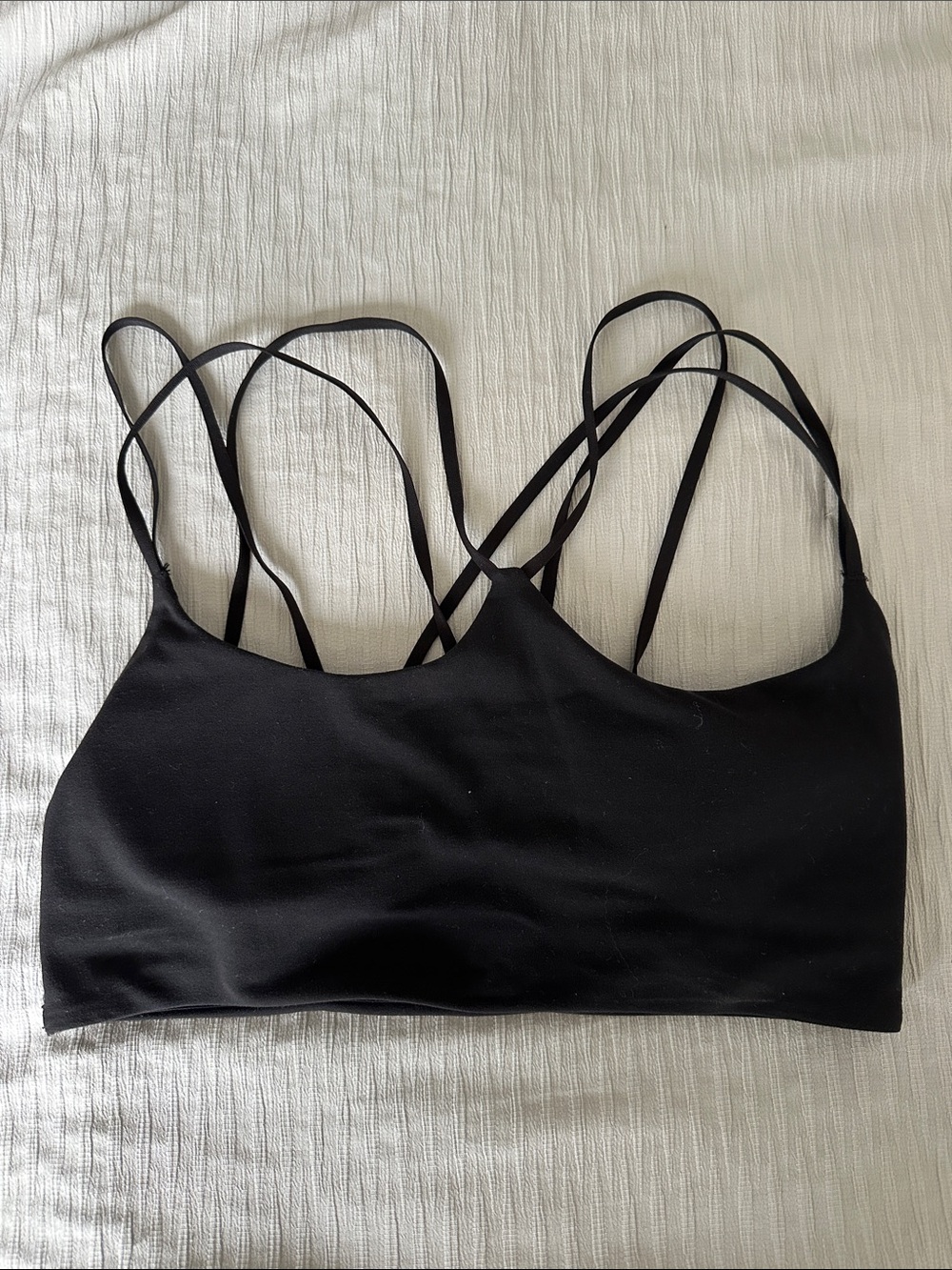 lululemon athletica Black Strappy Sports Bra